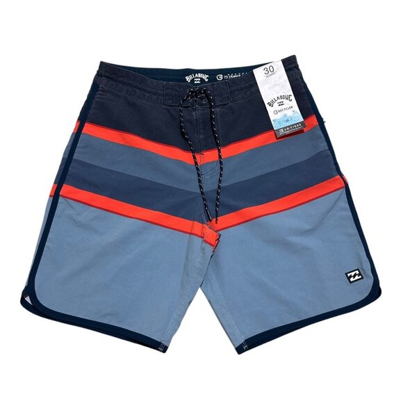 Billabong Other - Billabong Men Size 30 Blue Red Spinner Lo-Tide Recycler Board Shorts Swim NWT